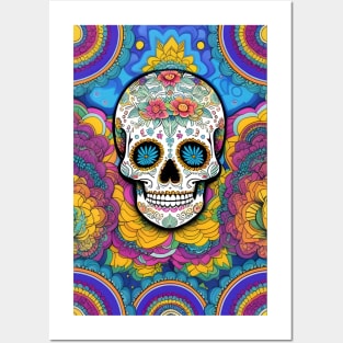 Mesmerizing Sugar Skull Art: A Touch of Mexican Magic Posters and Art